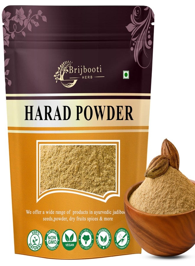 Brijbooti Organic Harad Powder (350g) | Haritaki Powder for Digestion, Detox & Skin | Reduces Dark Circles | Kadukkai | Karakkaya | Terminalia Chebula - Image 1