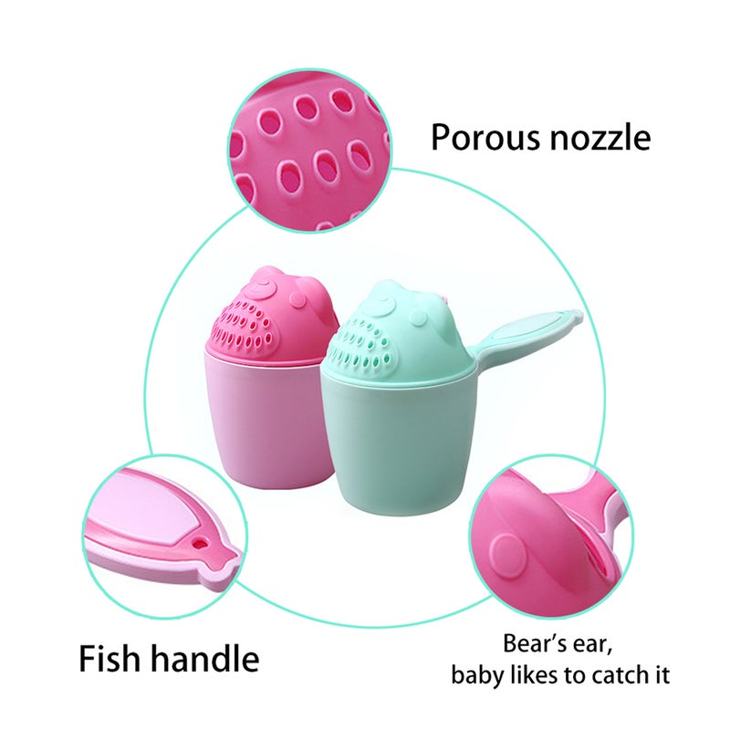 Baby Shampoo Cup Baby Spoon Shower Bath Water Bailer Bathing Helper Children Bath Accessories - Image 3