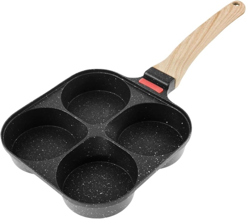 Egg Frying Pan Nonstick Pancake Pans 4-Cups Cookware Suitable For Gas Stove Cooker Multifunctional Omelette(K) - Image 1