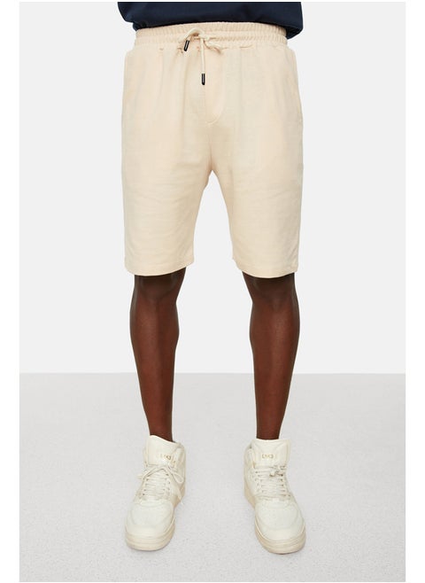 Men's Beige Regular/Normal Fit Basic Shorts & Bermuda