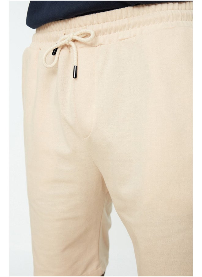 Men's Beige Regular/Normal Fit Basic Shorts & Bermuda