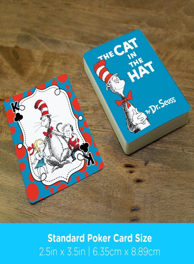 AQUARIUS Cat in The Hat Playing Cards - Dr. Seuss Themed Deck of Cards for Your Favorite Card Games - Officially Licensed Dr. Seuss Merchandise & Collectibles - Image 5