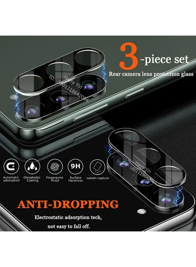 3 Pack Black Camera Lens Protector 9H Tempered Glass For Samsung Galaxy S23 Plus Full Coverage Edge To Edge High Definition Easy Installation - Image 2
