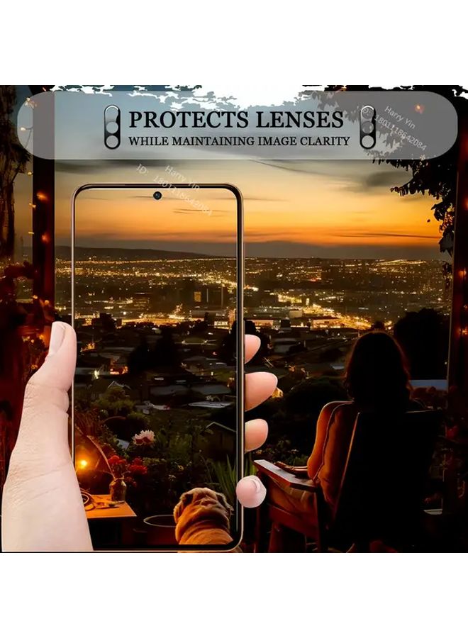 3 Pack Black Camera Lens Protector 9H Tempered Glass For Samsung Galaxy S23 Plus Full Coverage Edge To Edge High Definition Easy Installation - Image 3