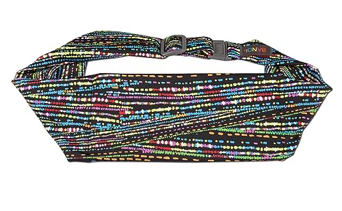 BANDI Plus Size Fanny Pack for Women - Travel-Ready Pocket Belt with Secure Hidden Money & Running Belt for Phone, Passport, Keys, & Medical Devices, Adjustable Fit, Comfortable (Confetti) - Image 2