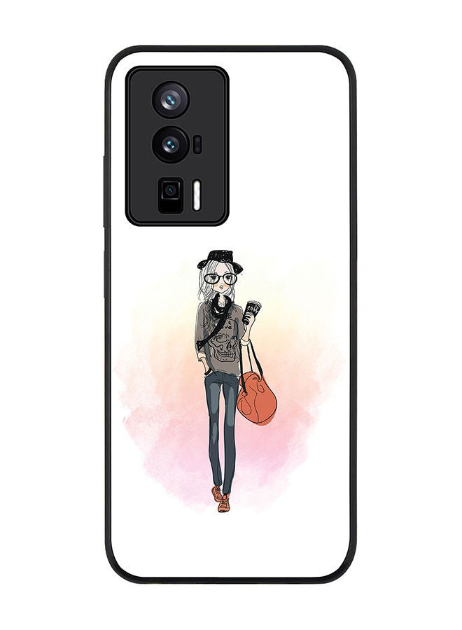 Stylizedd Rugged Black edge case for Xiaomi Poco F5 Pro 5G / Xiaomi Redmi K60 / Xiaomi Redmi K60 Pro Slim fit Soft Case Flexible Rubber Edges Anti Drop TPU Gel Thin Cover - Fashionista - Image 1