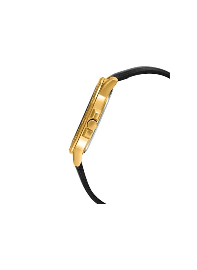 كاسيو ساعة كاسيو للرجال - MTP-VD200GL-1BUDF مينا سوداء، سوار أسود - Image 2