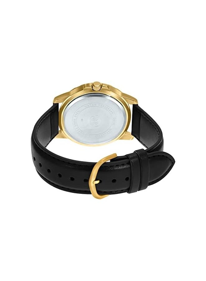 كاسيو ساعة كاسيو للرجال - MTP-VD200GL-1BUDF مينا سوداء، سوار أسود - Image 3