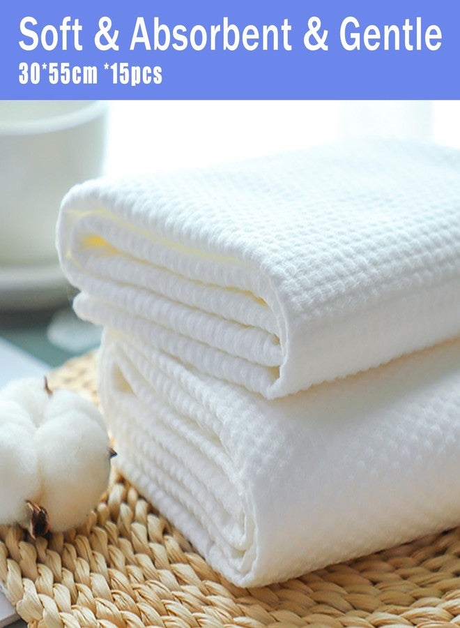 CHANHOO Disposable Pet Bath Towel,15 PCS Portable Pet Grooming Towels,11.8 x 21.6 inch Convenient Pet Cleaning Towel Pet Drying Towels,Absorbent Bath Towel for Small Dog Puppy Cat, White - Image 5