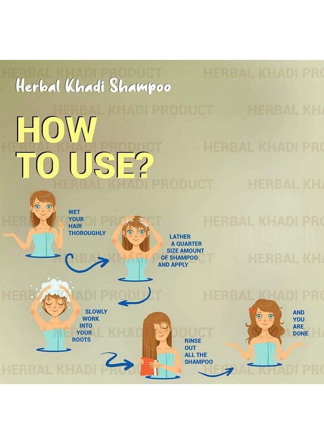 S2M KHADI HERBAL - Hair Regrowth Family Pack Combo 8 ; Pure Ayurvedic Herbal Formula For Anti Dandruff Anti Fungal & Hair Growth Booster ; Paraben Free ( Pack Of 6 210 Ml Each ) - Image 1