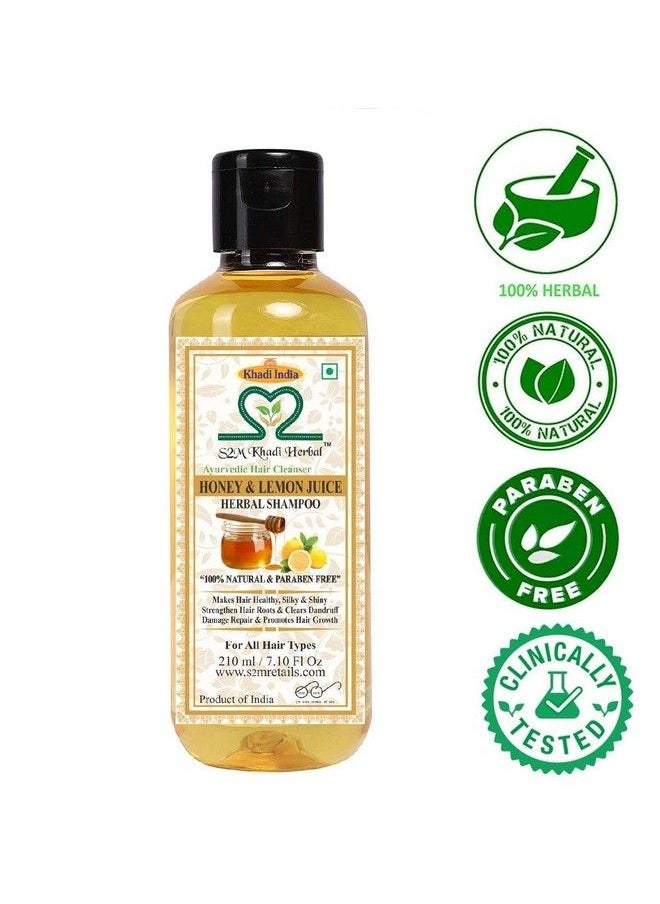 S2M KHADI HERBAL - Hair Regrowth Family Pack Combo 8 ; Pure Ayurvedic Herbal Formula For Anti Dandruff Anti Fungal & Hair Growth Booster ; Paraben Free ( Pack Of 6 210 Ml Each ) - Image 1