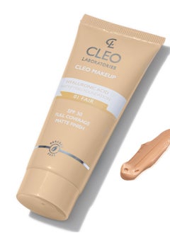 Cleo Hyaluronic acid foundation - SPF 30 - FULL COVERAGE -  01 FAIR 
