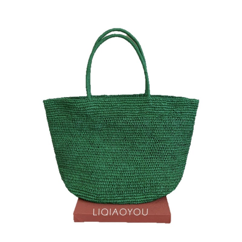 Green Fabric Tote Bag, Lightweight Design for Daily Commute Carry Bag - Image 1