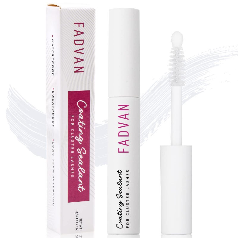 FADVAN Lash Sealant for Eyelash Extensions Overnighter Lash Sealer for DIY Coating LongLasting 2 Weeks 5ml Clear