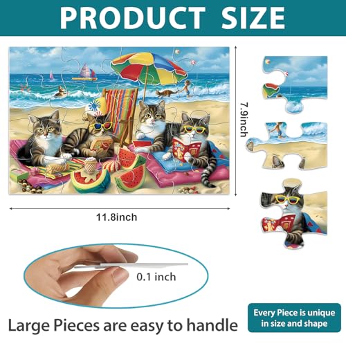 Biarek 6 Pack 16 Piece Dementia Puzzles for Elderly Large Piece Puzzles Alzheimers Dementia Products and Activities for Seniors Puzzles Easy Cognitive Games Gift for Seniors Elderly Adults in Nursing Home - Image 5