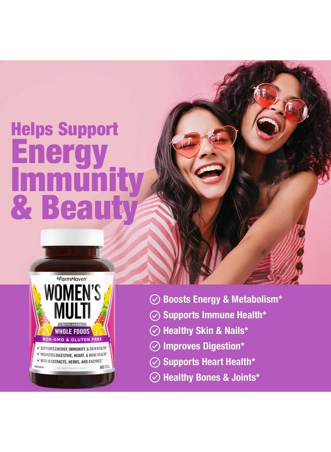 FarmHaven Multivitamin for Women | 22 Essential Nutrients, Fruits & Veggies Womens Multivitamin | Whole Food Multivitamin Boosts Energy, Immune, Heart Health | Womens Daily Vitamins - 90 Capsules - Image 2
