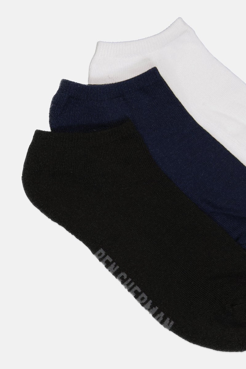 Ben Sherman Men 8 Pairs Brand Logo Ankle Cut Socks, Multicolor  - Image 2