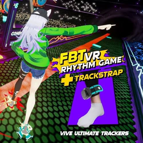 Rebuff Reality Trackstraps for VIVE Ultimate Tracker + Dance Dash Game Key, VR Straps for Full-Body Tracking, Vive Tracker Straps with Dance Dash Game, Ideal for VRChat, FBT & Immersive Experiences - Image 2