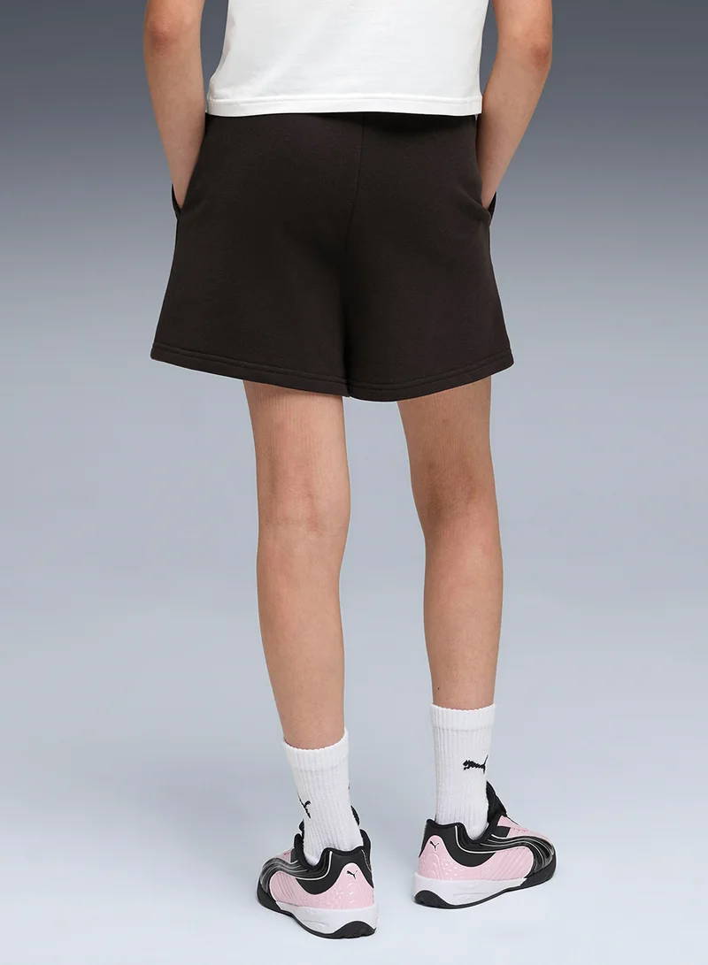 PUMA Youth Essential Logo High-Waist Shorts