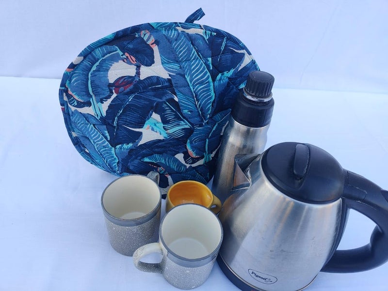 Malan Bai Mandala Tea Cozy Cover Hand Block Winter Tea Cozy Cotton Tea Kettle Warmer Pot Cover Hot Coffee Cover Handamde Kitchen Décor Brand: Malan Bai (Pattern 34) - Image 2