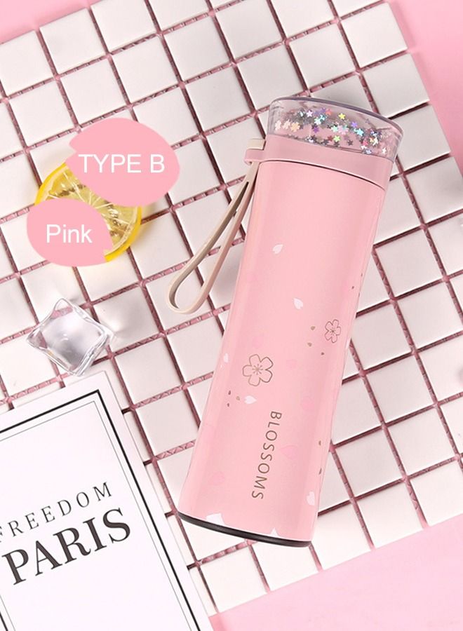 Blossoms Double Wall Vacuum Flask Stainless Steel 304 Water Bottle - Image 1