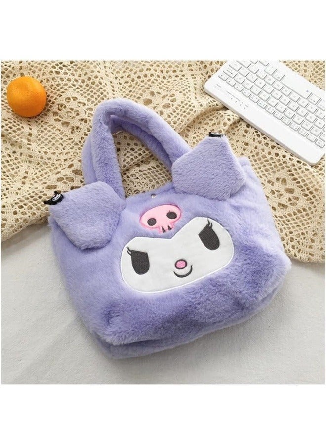 GRUCIY Kawaii Cinnamoroll Sanrio Plush Bag My Melody Anime Handbags Kt Cat Purin Dog Kuromi Plushie Backpack for Girls  - Image 3