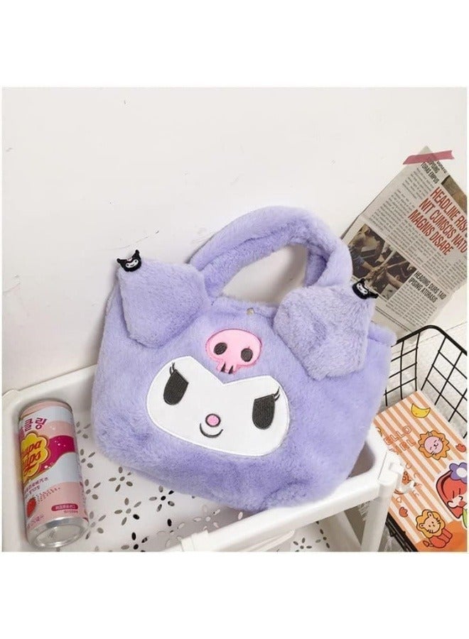 GRUCIY Kawaii Cinnamoroll Sanrio Plush Bag My Melody Anime Handbags Kt Cat Purin Dog Kuromi Plushie Backpack for Girls  - Image 2