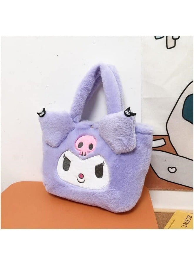 GRUCIY Kawaii Cinnamoroll Sanrio Plush Bag My Melody Anime Handbags Kt Cat Purin Dog Kuromi Plushie Backpack for Girls  - Image 4