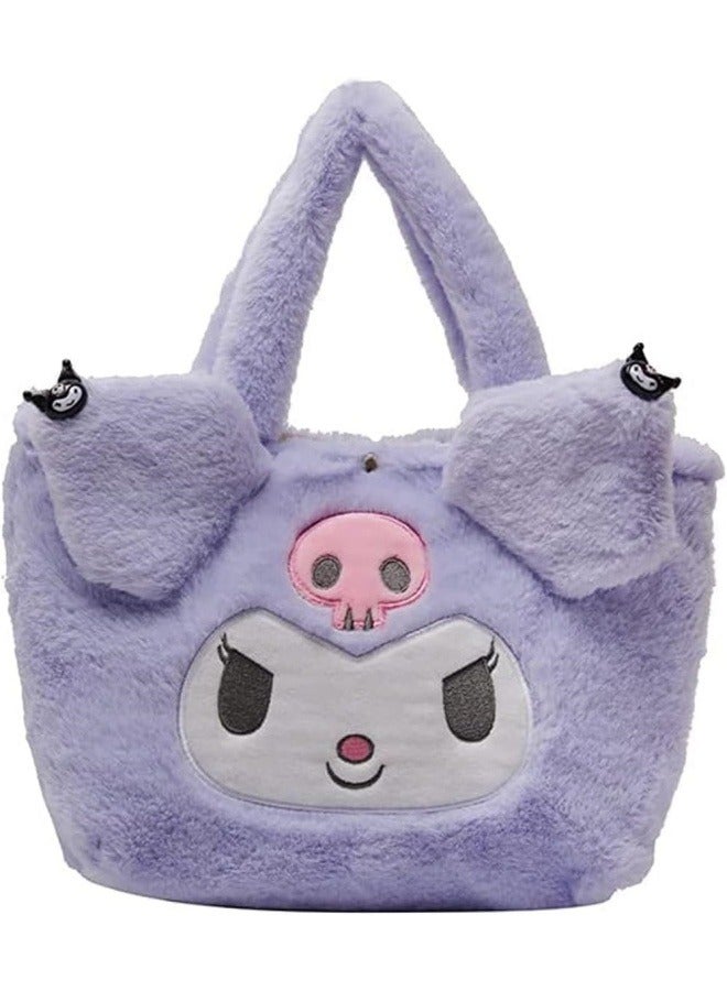 GRUCIY Kawaii Cinnamoroll Sanrio Plush Bag My Melody Anime Handbags Kt Cat Purin Dog Kuromi Plushie Backpack for Girls  - Image 1
