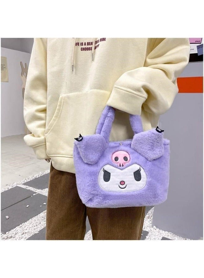 GRUCIY Kawaii Cinnamoroll Sanrio Plush Bag My Melody Anime Handbags Kt Cat Purin Dog Kuromi Plushie Backpack for Girls  - Image 5