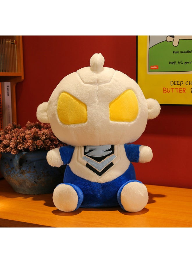 Generic - Ultraman Plush Toy Q Edition Ultraman Pillow Pillow Large Ornaments Doll For Boys Ultraman Gift-Color:[Blue And White [rabbit Plush-Height:65cm [1.8.9 - Image 1