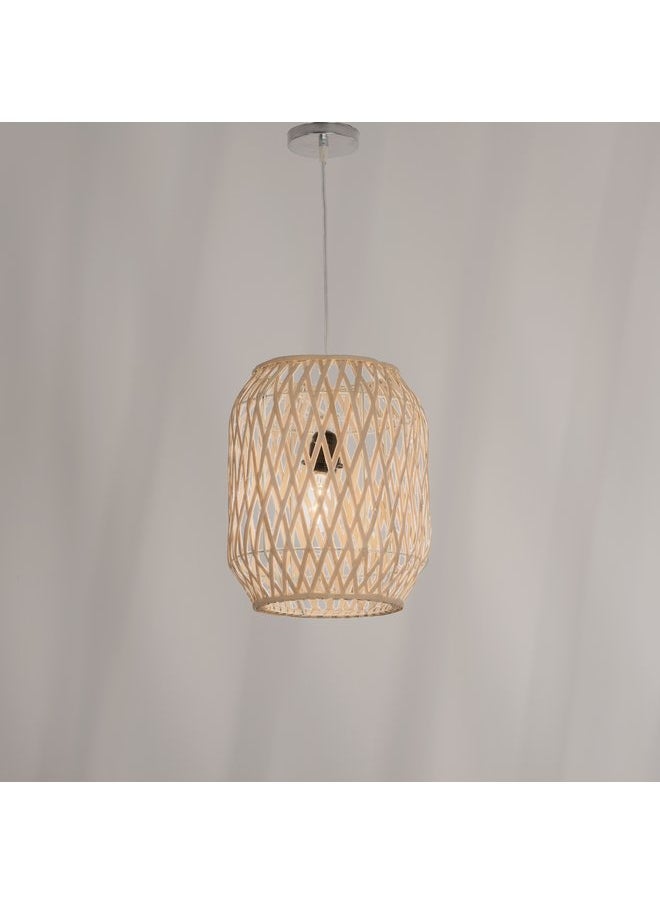 tbshomelamp Bamboo Celling Lighting Beige 25X30X1Cm  - Image 1