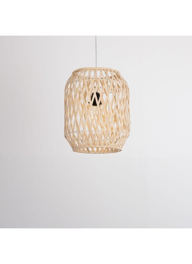 tbshomelamp Bamboo Celling Lighting Beige 25X30X1Cm  - Image 2