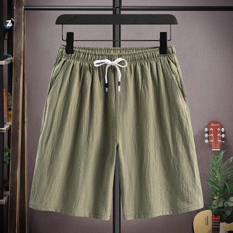Linen Shorts Men'S Summer Thin Plus Size Pants Casual Sports Beach Cotton And Linen Pants Fashion Brand All-Match - Image 3