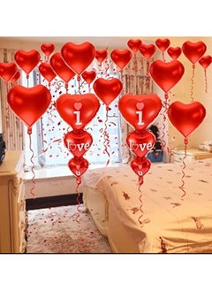 Just Quality 1pcs Romantic Valentine's Day Love Balloons - Heart-Shaped Aluminum Film Balloons with Red String - Perfect for Wedding Proposals and Party Decorations  - Image 5