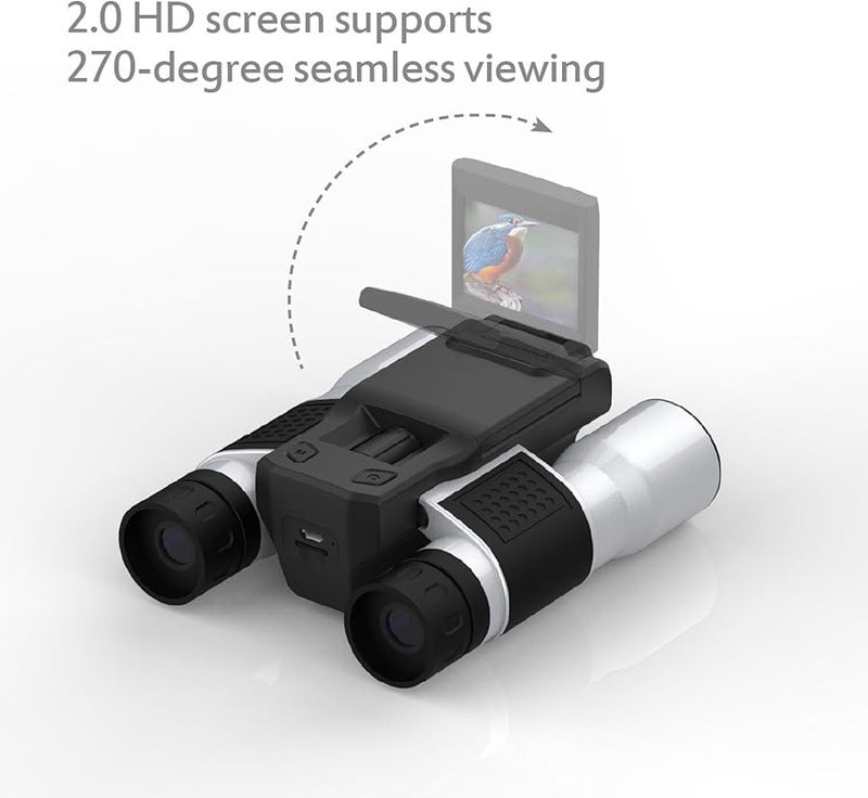 Digital Binoculars Camera 12X Optical Zoom with 2 Inch LTPS Display for Photography - Image 5