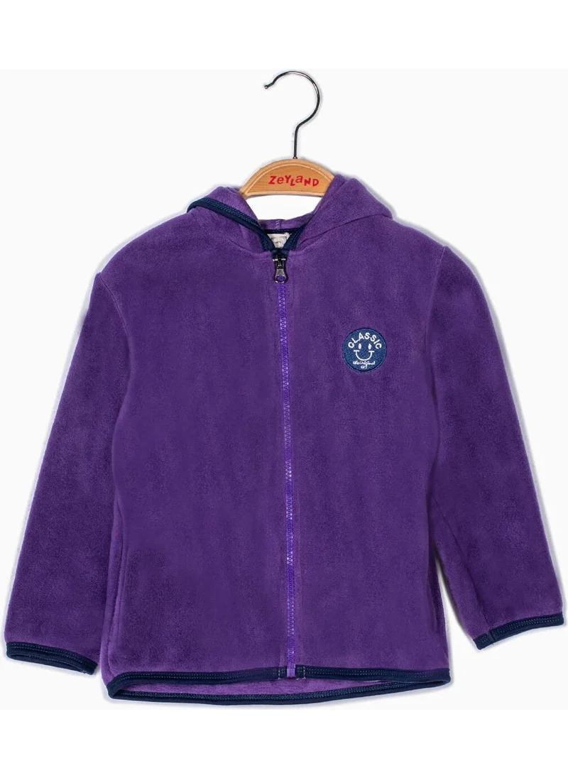 Zeyland Girls Zippered Polar Fleece Cardigan