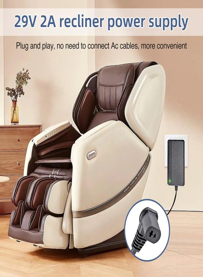 Ousaly Universal Power Supply for Lounge Chairs, Lift Chair, Recliner Sofa, Couch - 29V 2A Wall Plug-in Compatible With Most Makes & Models FS2900-2000 ZB-H290020A-C ZBPOWER - Image 4
