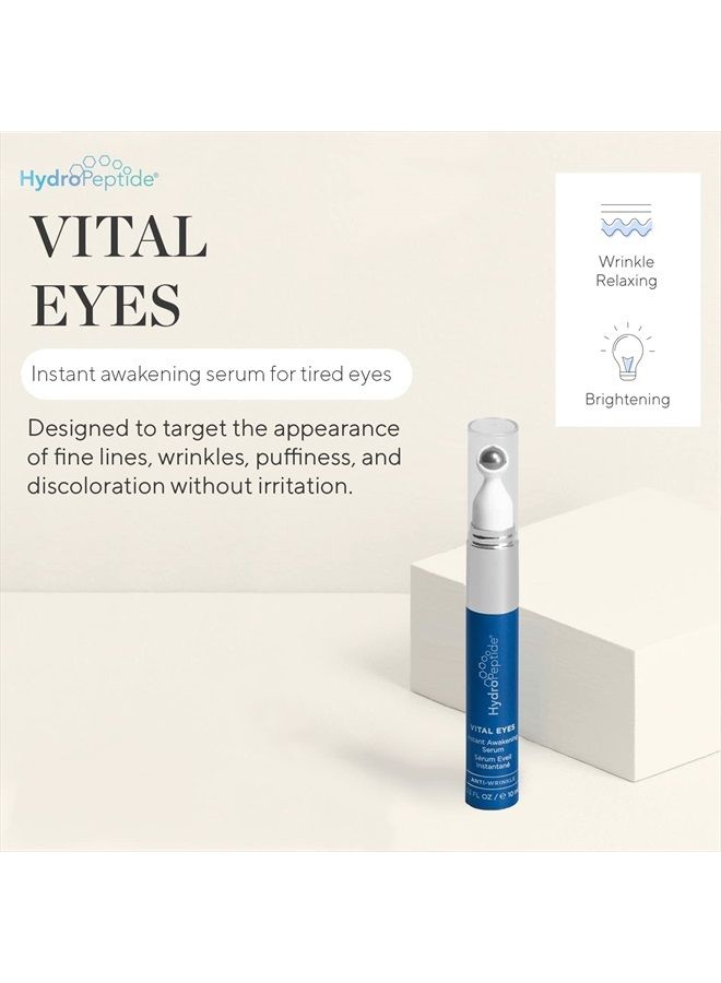 HydroPeptide عيون حيوية، سيروم إيقاظ فوري، كرة تدليك باردة، ترطيب وإشراق، 0.3 أونصة - Image 2