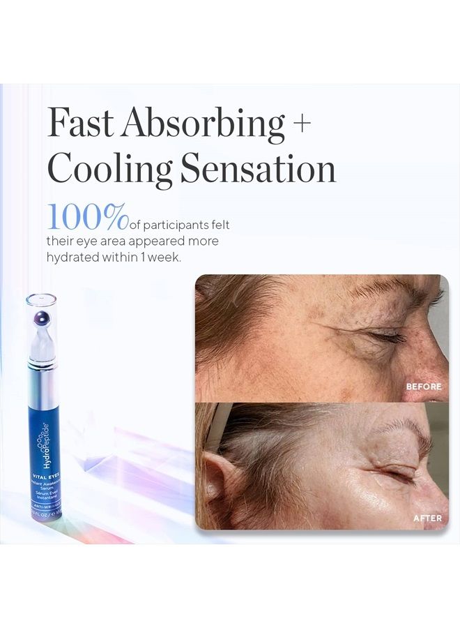 HydroPeptide عيون حيوية، سيروم إيقاظ فوري، كرة تدليك باردة، ترطيب وإشراق، 0.3 أونصة - Image 3