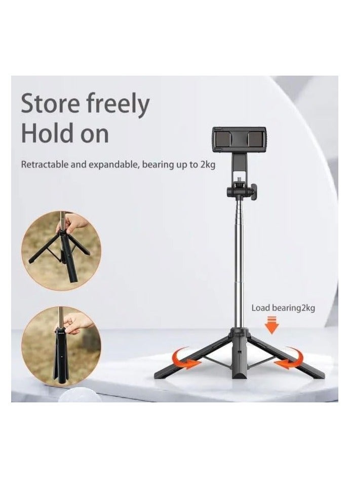 ني فو حامل ثلاثي القوائم وعصا سيلفي يعمل بالبلوتوث وجهاز تحكم عن بعد بارتفاع قابل للتعديل لسطح المكتب محمول للاستخدام الداخلي والخارجي والأعياد والتخييم من كوفرزون، موديل P170، أزرق - Image 3