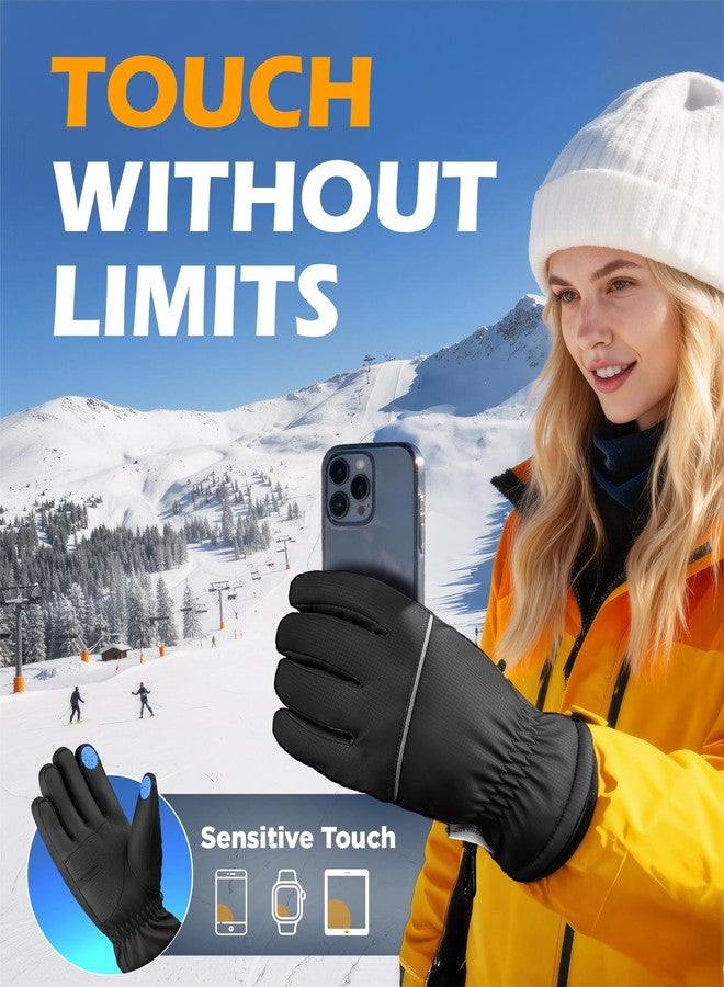 UMEWARM -10℉ Waterproof Winter Gloves Men, Touchscreen Fingers Snow Ski Gloves with 5-Layer Extended Cuff - Image 4