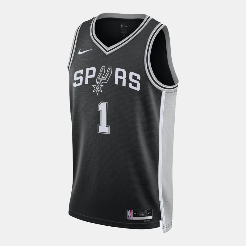 Nike Black Men 22/23 NBA San Antonio Spurs Icon Edition Swingman Basketball Jersey for Men | Best Price UAE