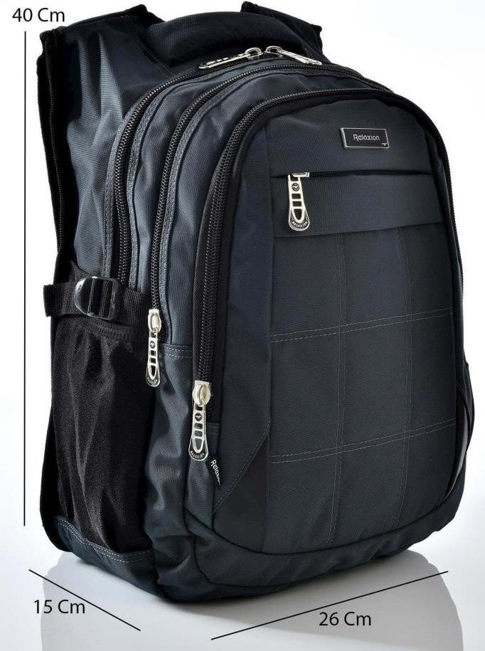 Relaxion 2227 School Backpack Navy Blue  - Image 3