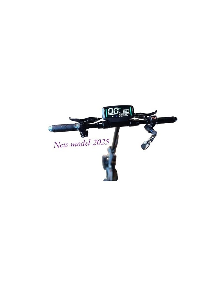 استير سكوتر كهربائي أستر E10، محرك 2024-2000 واط، بطارية 48 فولت 13 أمبير/ساعة | شاشة رقمية | تصميم قابل للطي بالكامل | مكبر صوت بلوتوث ومقعد قابل للإزالة | قابل للتعديل وسهل الطي | ألوان متعددة - Image 3