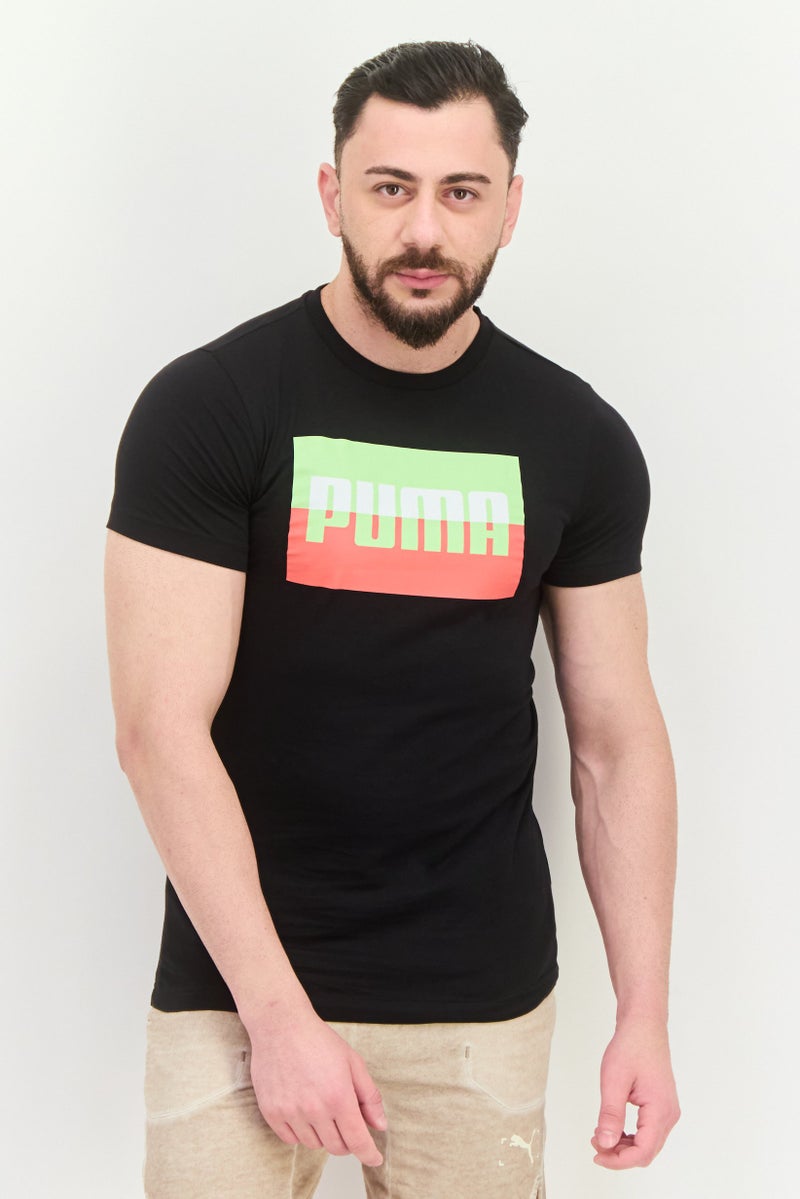 PUMA Men Slim Fit Short Sleeves Outdoor T-Shirt, Black - Image 1