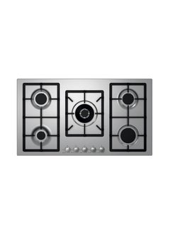 kitchen Line 90 cm Flat Gas Stove - 5 Burners, Cast Iron Griddle with Automatic Ignition, Front Tri-Ring Handle  - Image 1