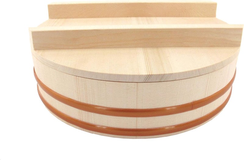 BambooMN BambooMN 153 Hangiri Oke Sushi Rice Cooling BowlTub with Lid 19 Pieces Making Serving Accessory Kit  Jumbo  - Image 4