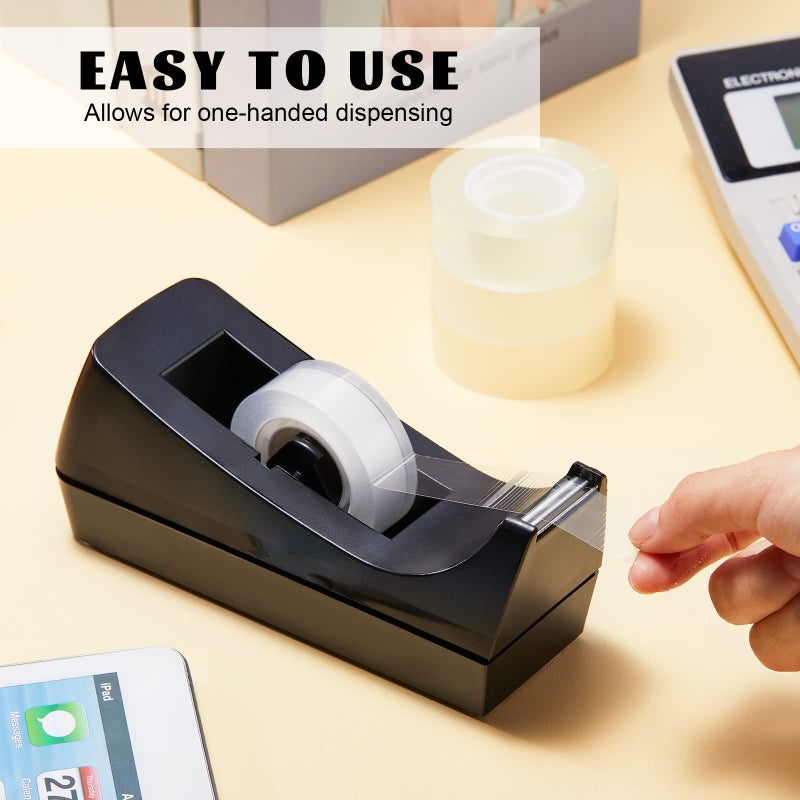 Lanties 10 Pack Desktop Tape Dispenser Tape Roll Non Skid Base Tape Dispensers for Office Home School (Tape Not Included) - Image 5