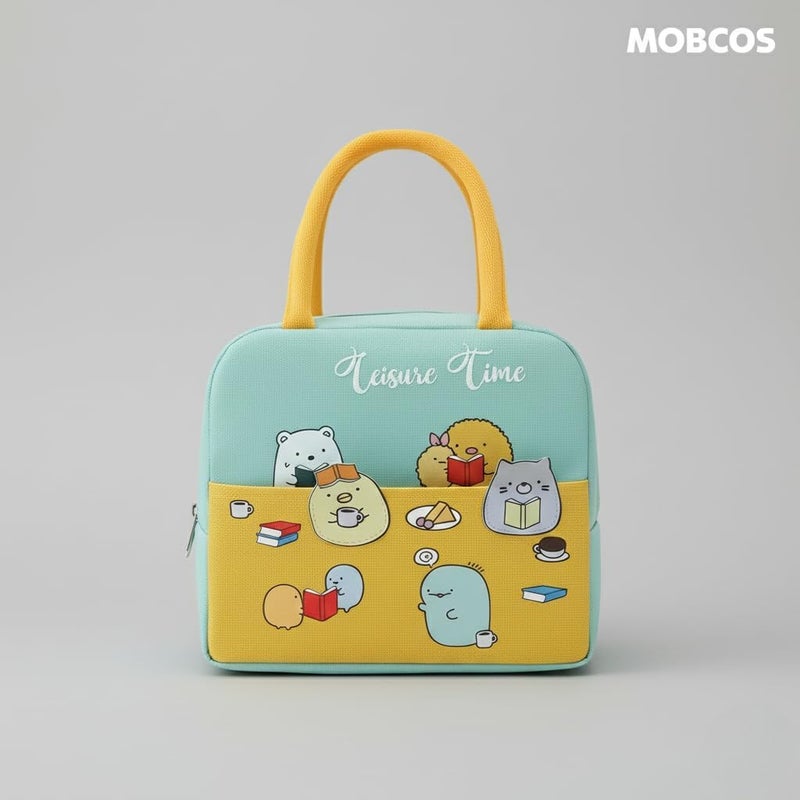 موبكوس حقيبة غداء معزولة كبيرة السعة من موبكوس تيجر تايم، لون أزرق سماوي | حقيبة طعام مقاومة للماء والبقع مع خاصية الحفاظ على درجة الحرارة | حقيبة غداء متينة من البوليستر للمكتب والمدرسة - Image 3